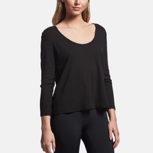 James Perse boxy long sleeve top vince theory